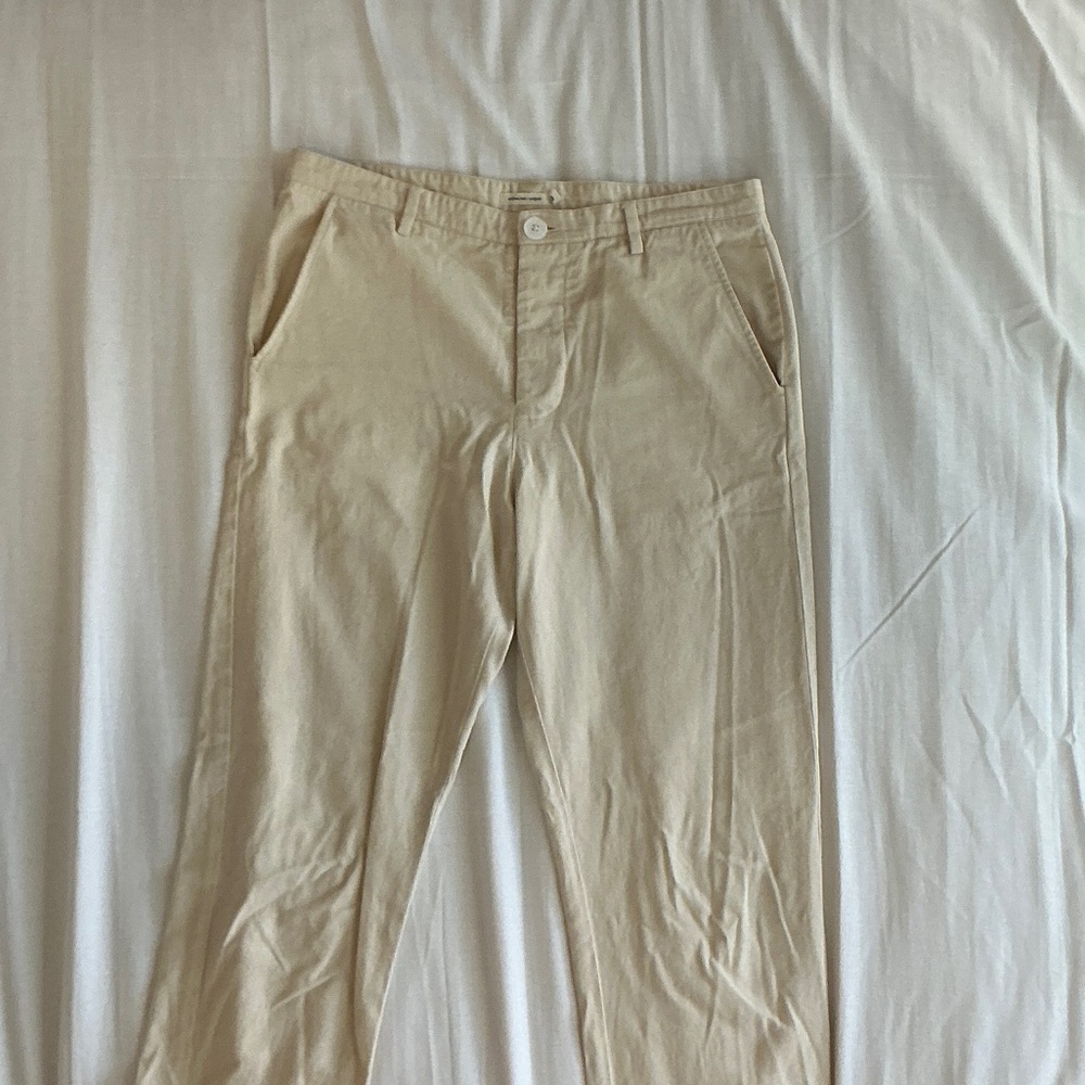 Women's Classic Tan Unbleached Cotton Trousers